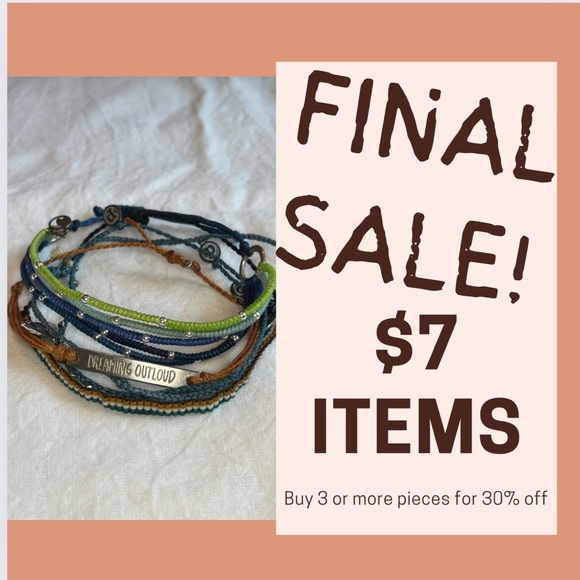 Group of blues and browns pure vida bracelets - Picture 1 of 8